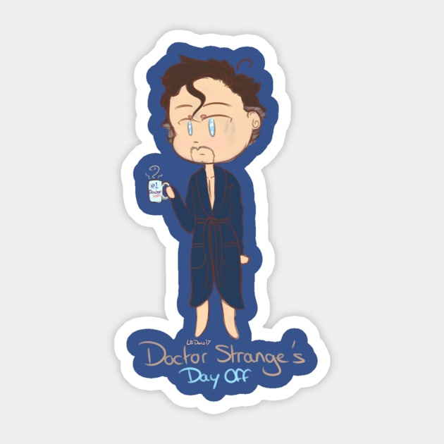 Doctor Strange's Day Off Sticker by oh_shoot_arts